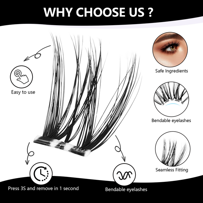 Flora Mini Lashes — No Glue Needed