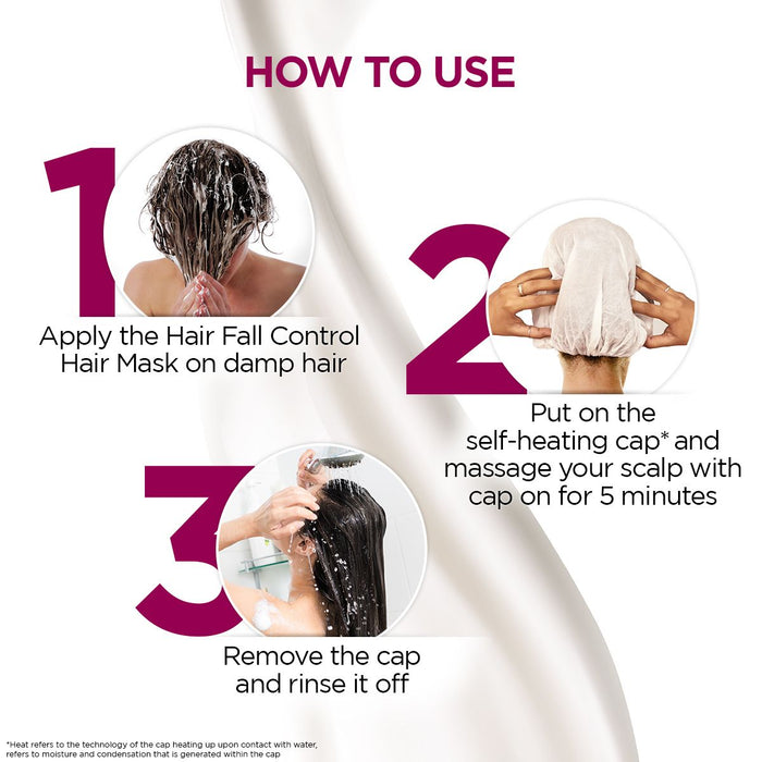 Freebie - Hair Fall Control Heat Hair Spa Mask with Pea Protein & Caffeine for Salon-Like Hair Spa at Home - 70 g