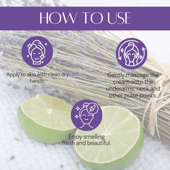 Fresh Guard Deodorant Cream | Kaolin clay | Lime | Lavender | Stay | Fresh | Naturally
