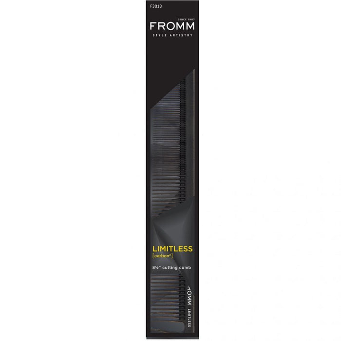 Fromm Limitless Carbon Cutting Comb Black - 8.5" # F3013 - Palms Fashion Inc.