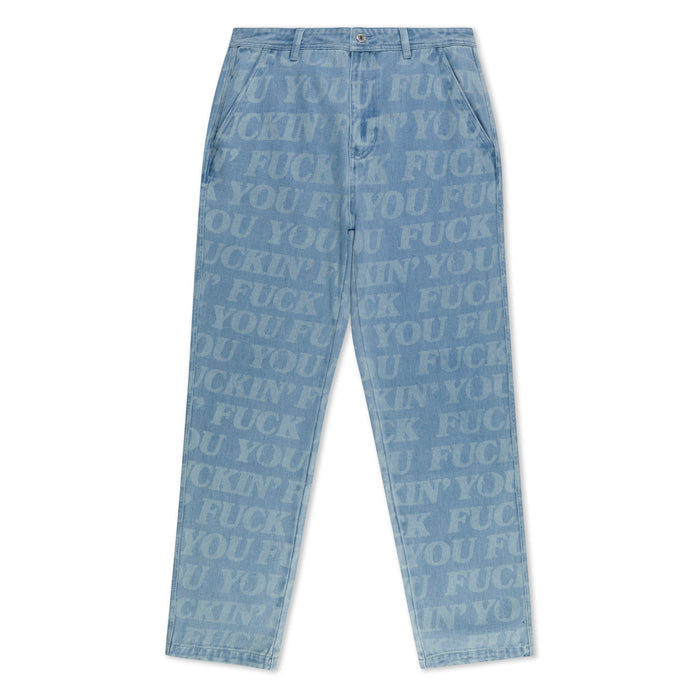 RIPNDIP F.U.F.F. Washed Denim Pants (Light Washed Denim)