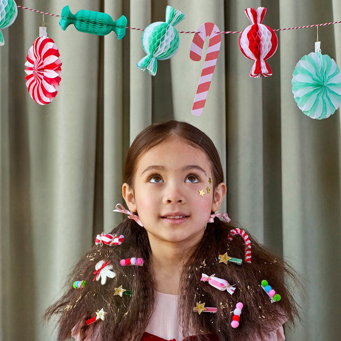 Meri Meri - Garland - Christmas Candy Mini Honeycomb - Lifestyle Cut