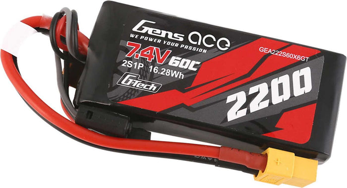 7.4V 2200mAh 2S 60C G-tech Smart Lipo Battery: XT60