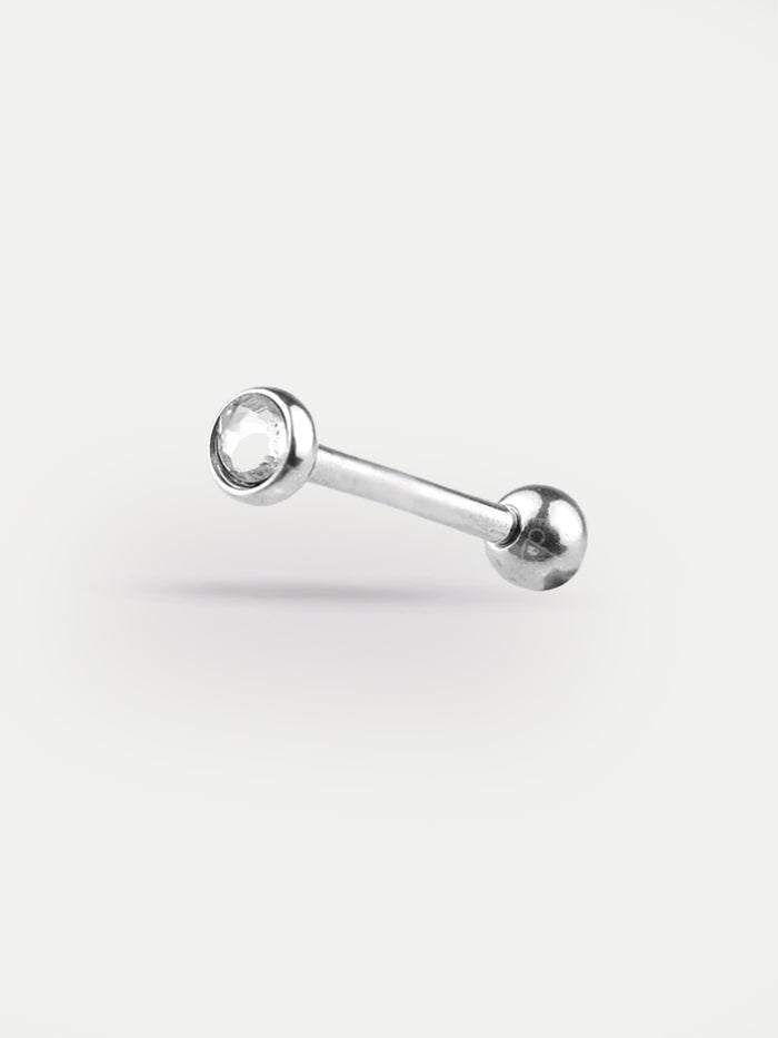 Gem Ear Stud 18G | Clear-Image 2
