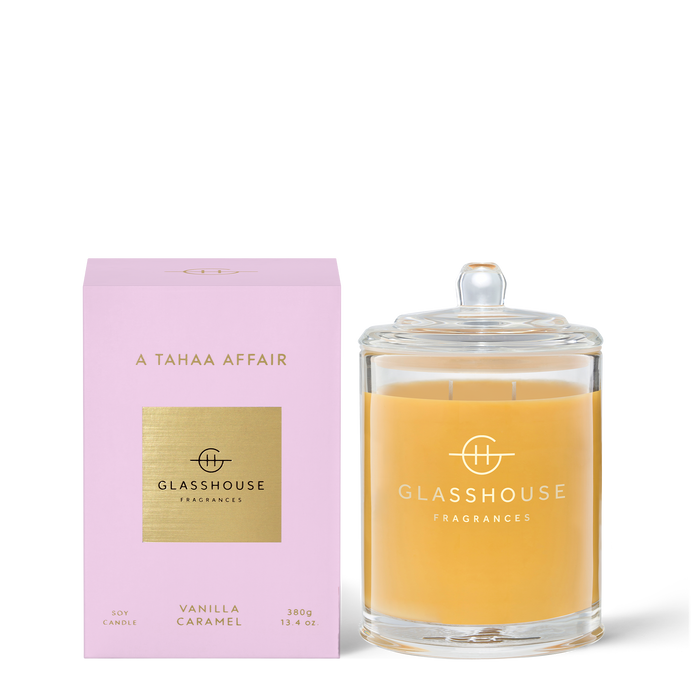 Glasshouse Fragrance candle 380g Candle Glasshouse A Tahaa Affair Range