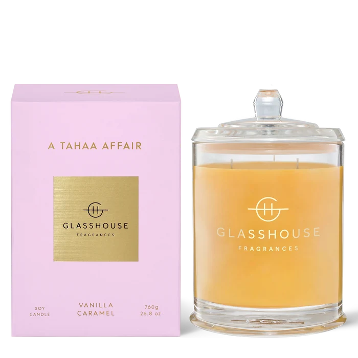 Glasshouse Fragrance candle 760g Candle **Pre Order** Glasshouse A Tahaa Affair Range