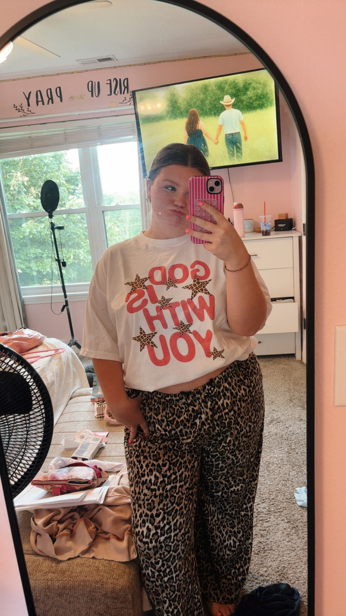 GOD IS WITH YOU | JESUS | Faith | White Tshirt