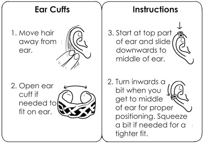 How to wear Gold Flowy Wing Ear Cuff – Elegant Non-Piercing Jewelry step by step