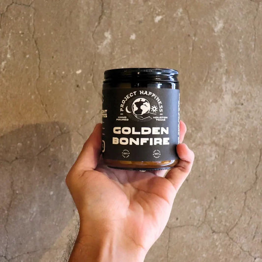 Golden Bonfire Soy Candle - 8oz