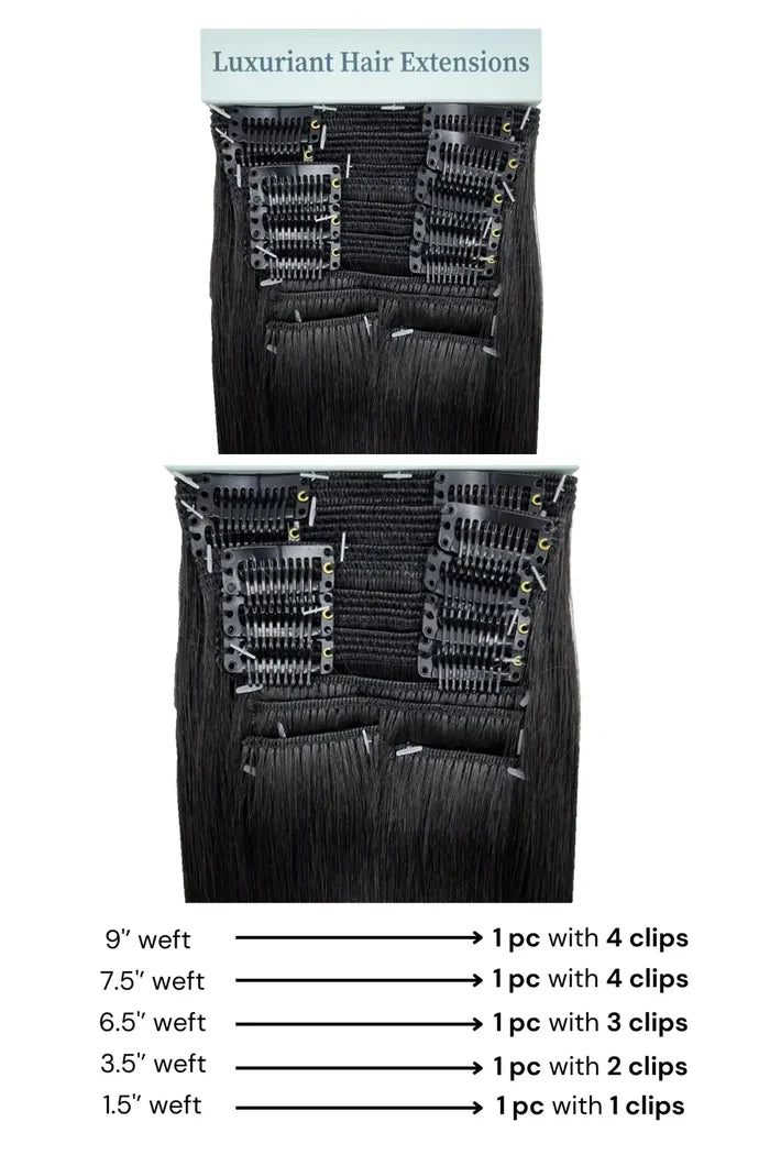 HAIR COUTURE - AVANTI HUMAN HAIR BLEND CLIP IN 9PC 18" HAIR COUTURE