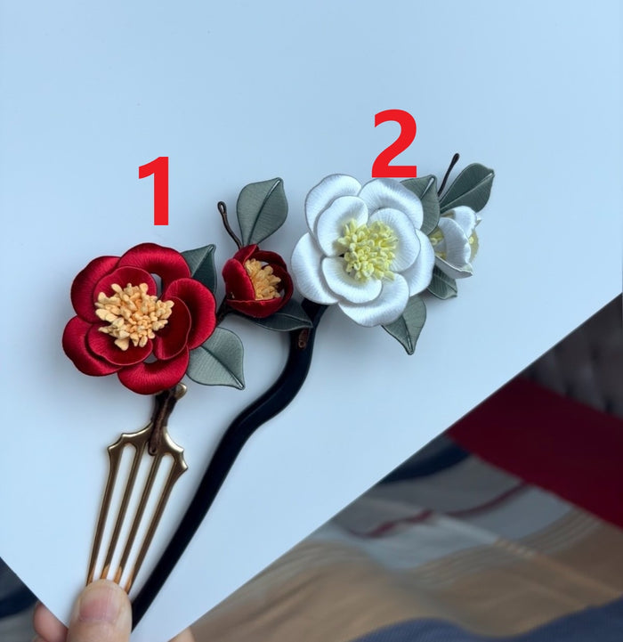 Handmade Chanhua Camellia Hairpin