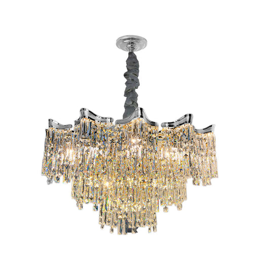 Hanging Crystal Chandeliers for Living Room Lighting Luxury ~5005