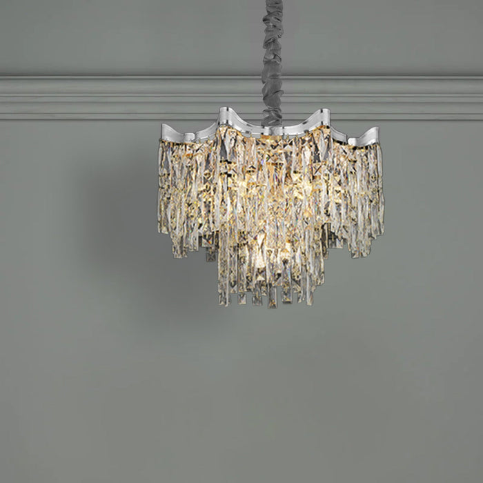 Hanging Crystal Chandeliers for Living Room Lighting Luxury ~5005