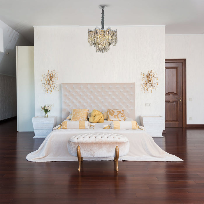 Hanging Crystal Chandeliers for Living Room Lighting Luxury ~5005