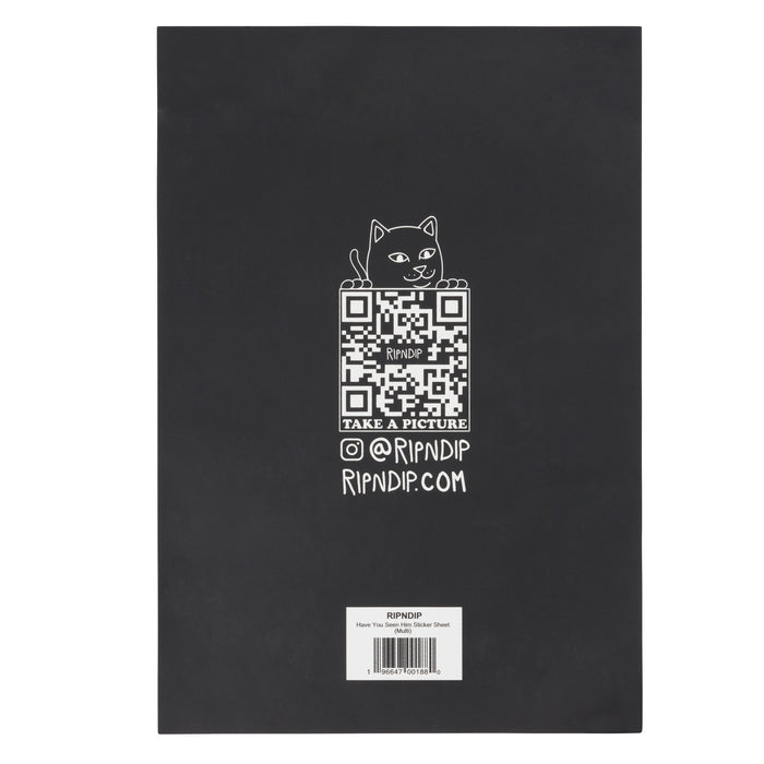 RIPNDIP Have You Seen Him Sticker Sheet (Multi)