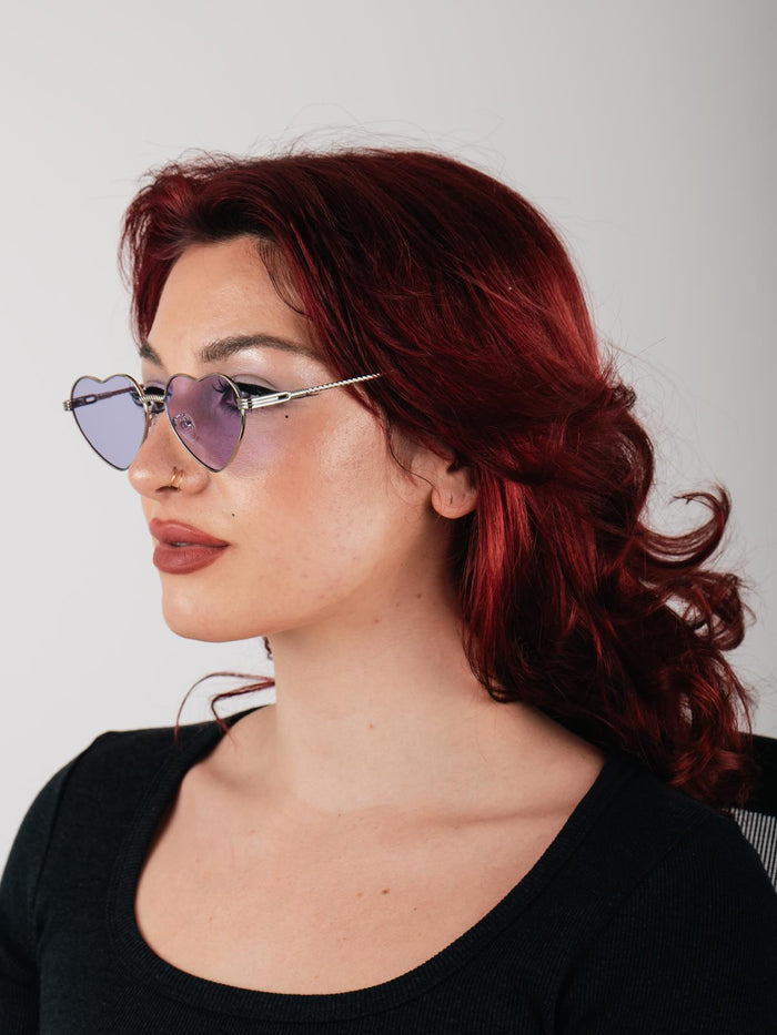 Heart of Love Sunglasses | Purple-Image 2