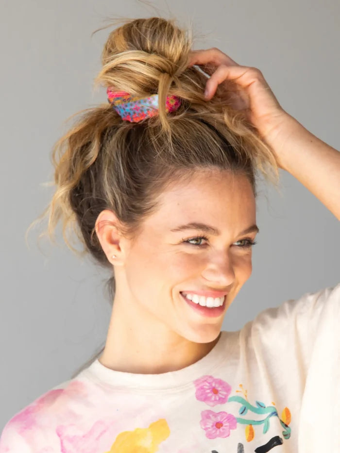 Hideaway Scrunchie - Folk Flower Patchwork-view 2