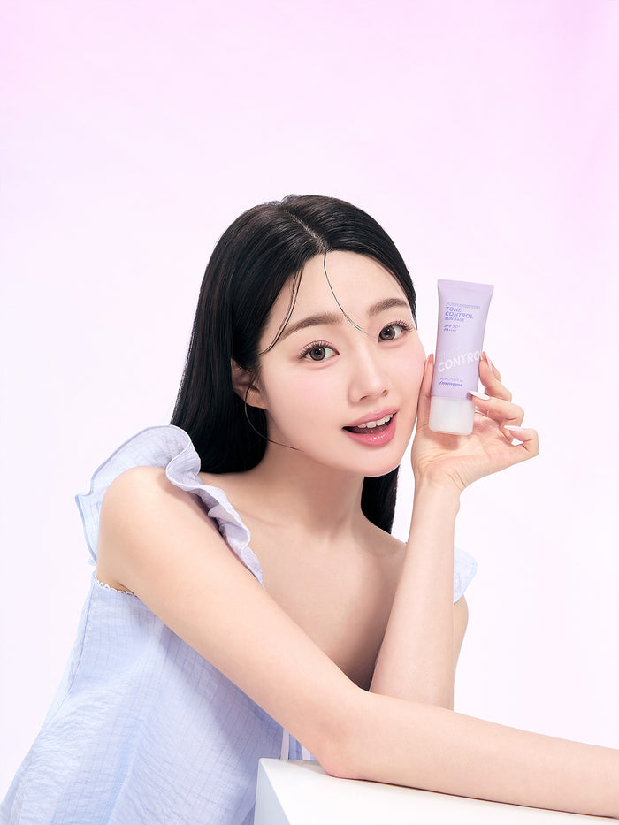 I'M MEME PURPLE COTTON TONE CONTROL SUN BASE | One Colour-Image 2