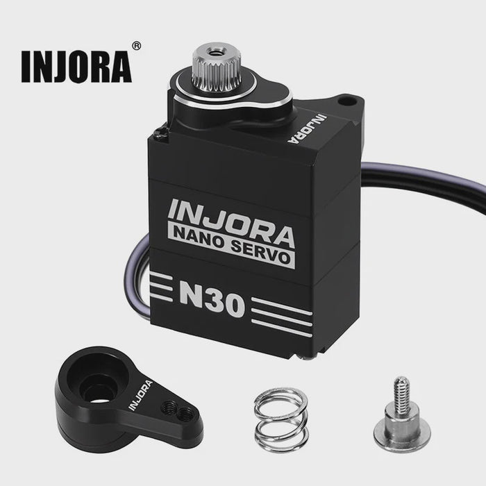 INJS-N30 INJORA Aluminum N30 NANO Servo with Servo Saver for 1/30 SCX30