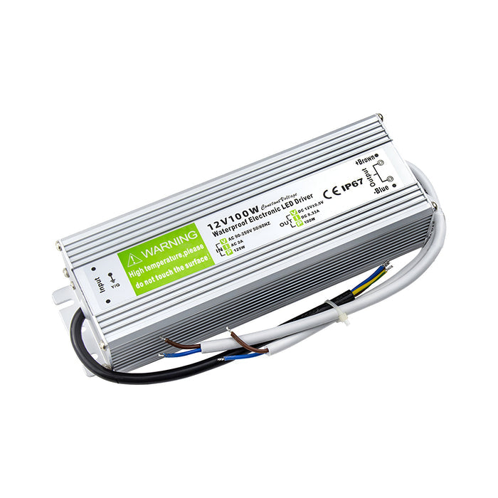 IP67 Waterproof 2/3 Pack DC 12V 100W LED Driver LED Power Supply Transformer~5482