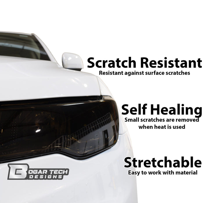 Full Headlight Taillight Precut Smoked PPF Tint Kit Overlay Film Fits Jeep Wagoneer 2020 - 2025 - Bogar Tech Designs