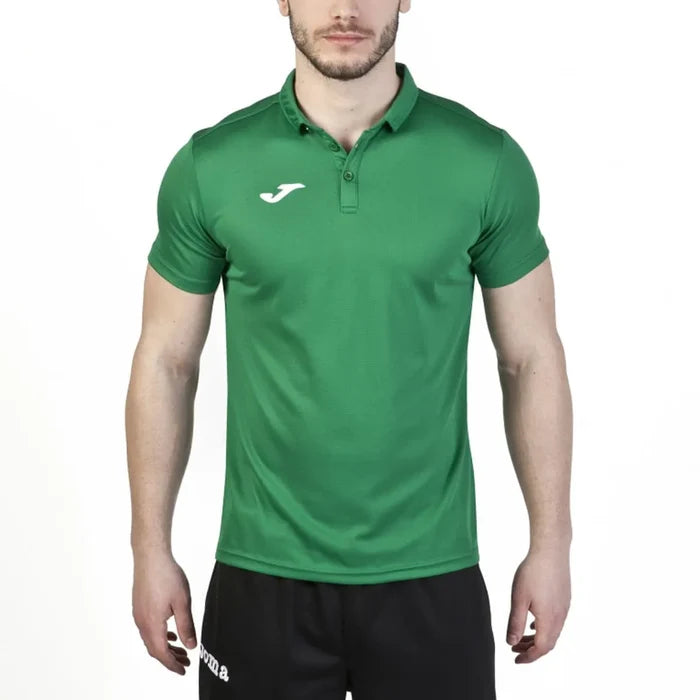 Green Joma Boys Hobby Polo Shirt, a casual T-shirt and polo for boys, shown on a white background.