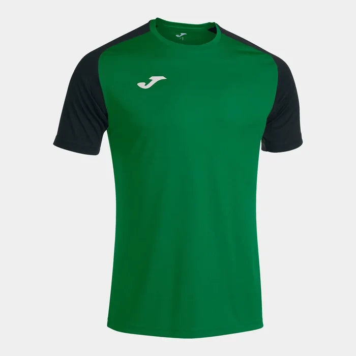 Joma Men's Academy IV T-Shirt in green and black, casual athletic short-sleeve shirt for men.