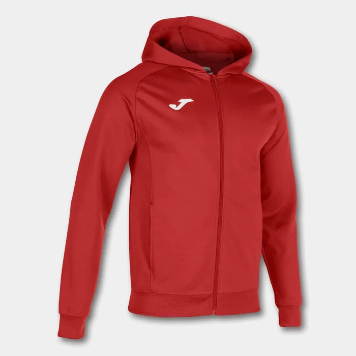 Red Joma Menfis hoodie jacket for men, casual style with hood and zip front, perfect for sporty or relaxed outfits.