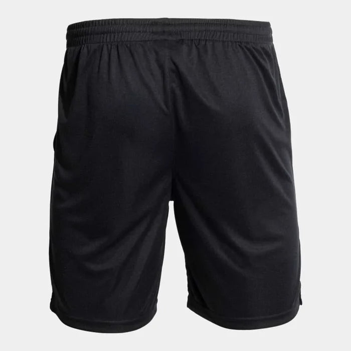 Black Joma Men's Open III shorts made of lightweight fabric, designed for comfort and active sportswear.