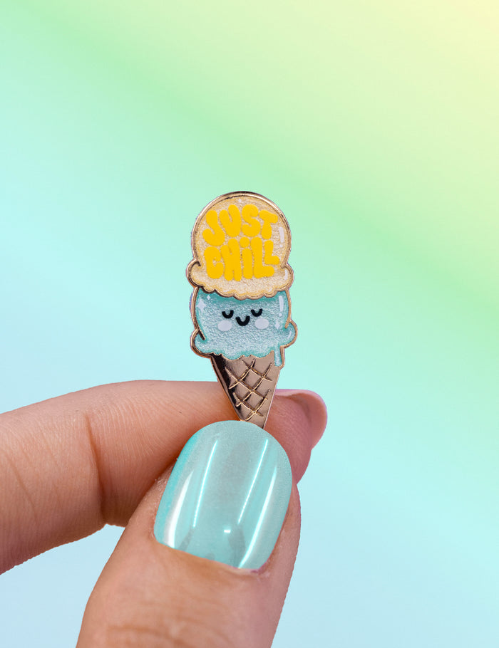 Just Chill ice cream Pin - regular size