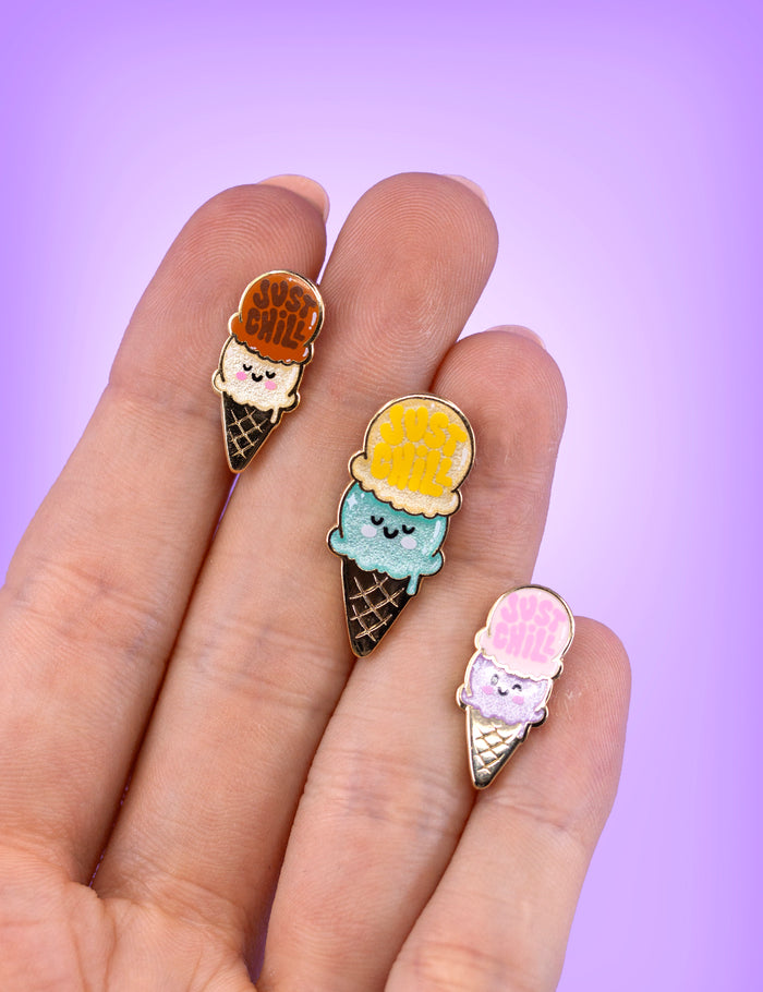 Just Chill ice cream Pin - regular size