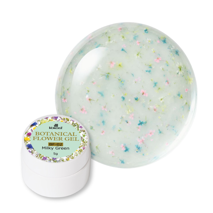 K- Botanical Flower Gel BF-02 Milky Green