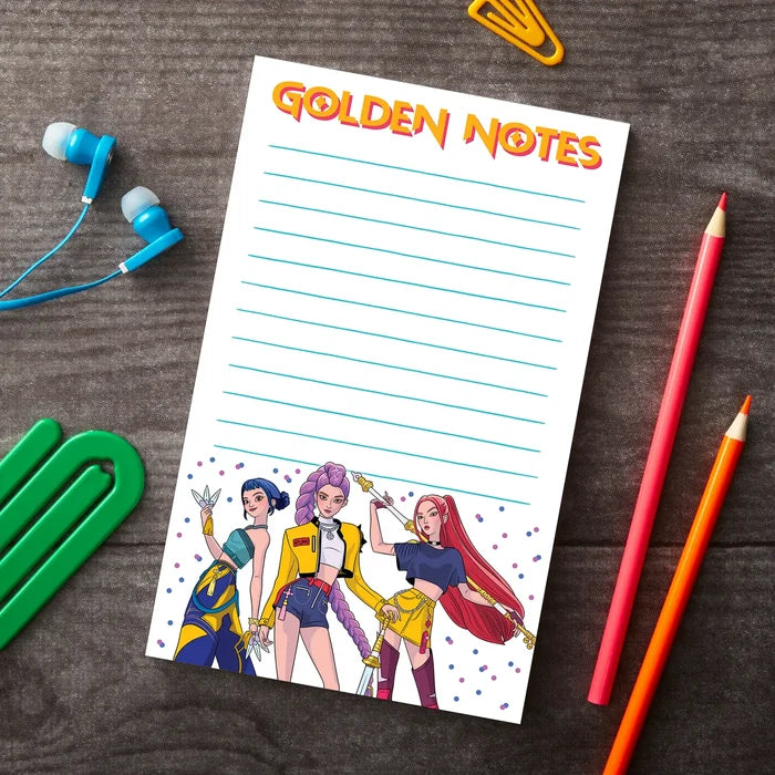 K-Pop Golden Notes Notepad