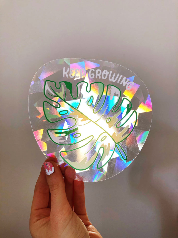 Keep Growing Suncatcher Decal