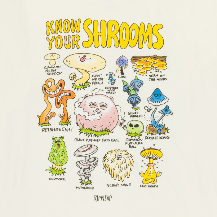 RIPNDIP Know Ur Shrooms Tee (Natural)