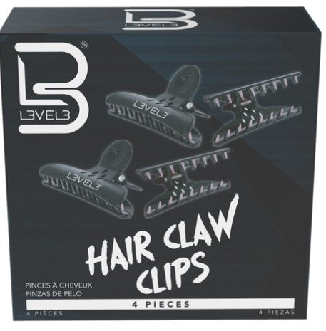 L3VEL3 HAIR CLAW CLIPS - 4 PACK - Palms Fashion Inc.