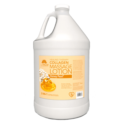 La Palm Healing Therapy Massage Lotion Honey Pearl - Refill size 1 gallon
