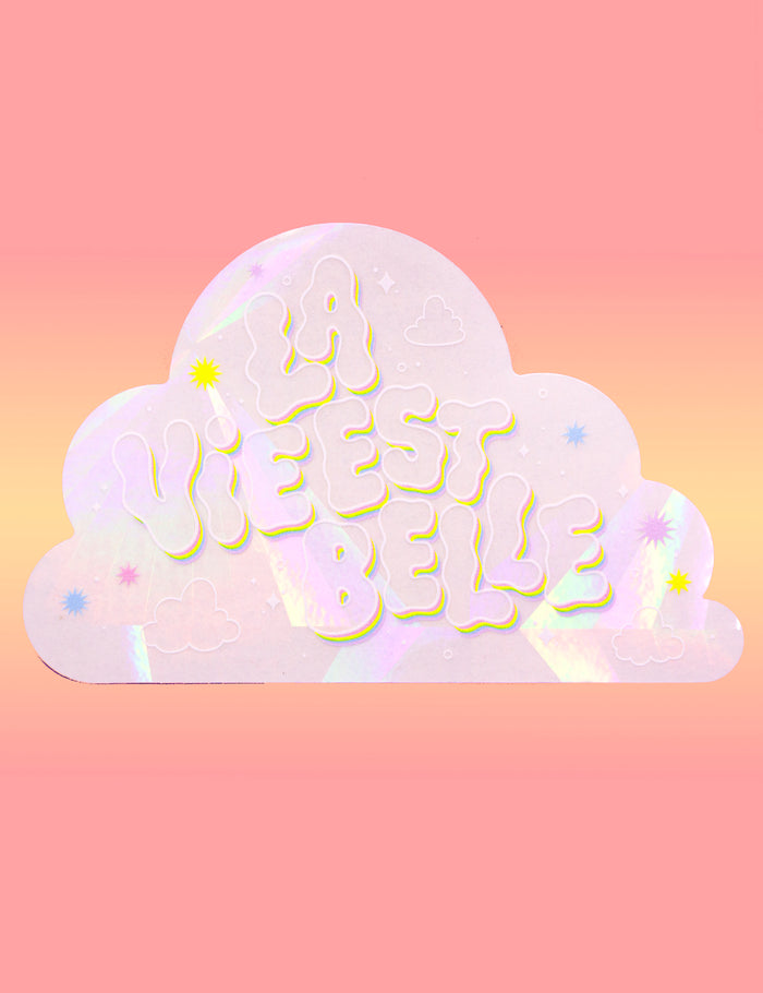La vie est belle Suncatcher Decal