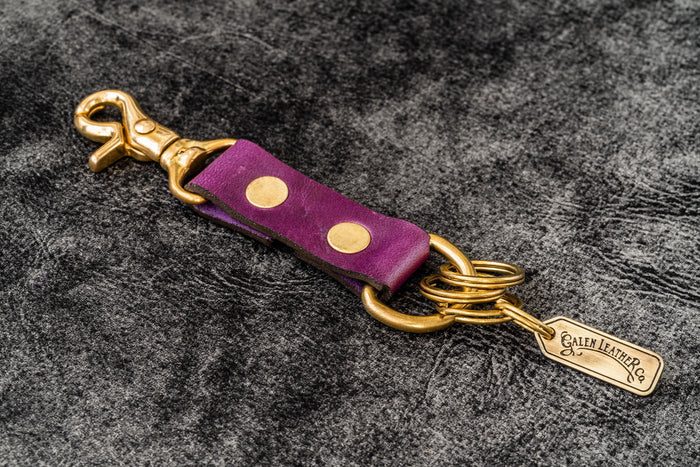 Leather Keychain - Alaska
