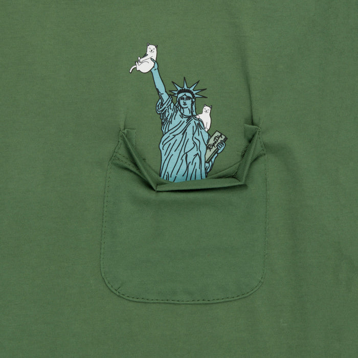 RIPNDIP Liberty Pocket Tee (Olive)
