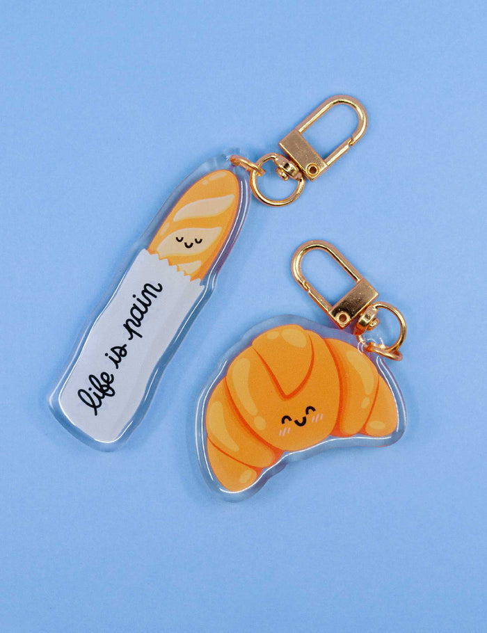 "Life is Pain" Baguette Acrylic keychain