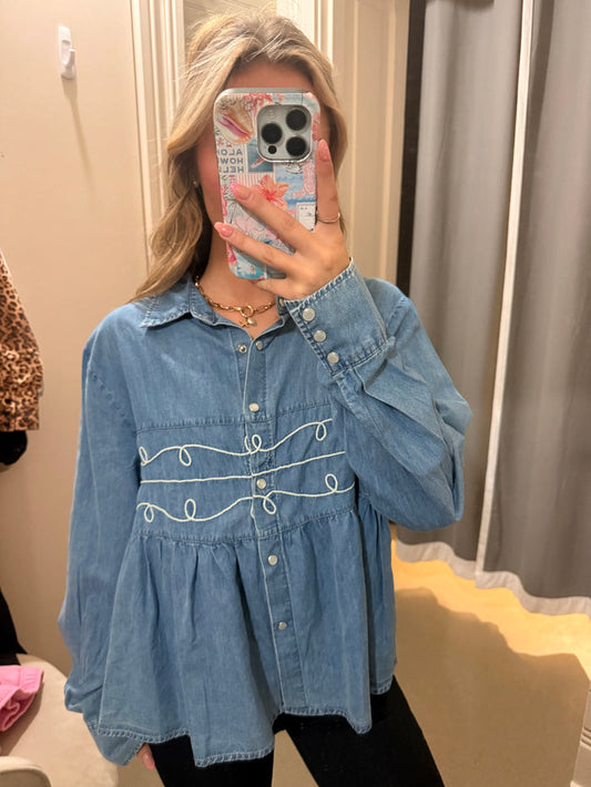 Loopty Lou Denim L/S