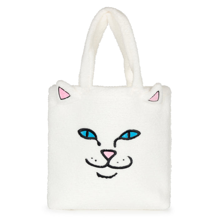 RIPNDIP Lord Nermal Fluffy Tote  (White)