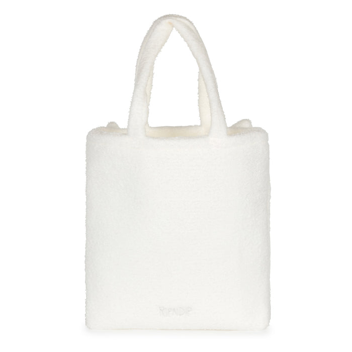 RIPNDIP Lord Nermal Fluffy Tote  (White)