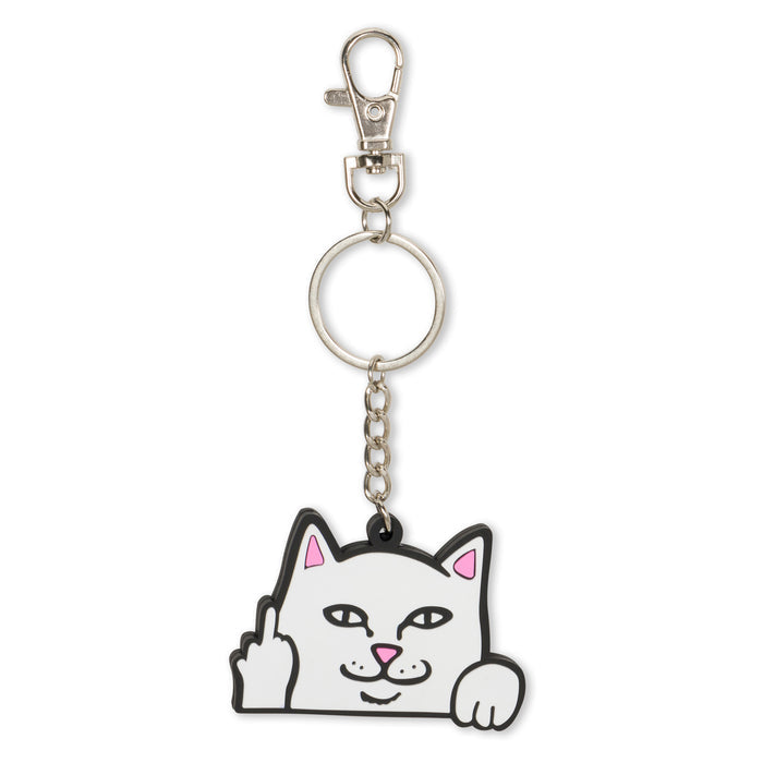 RIPNDIP Lord Nermal Rubber Key Chain (White)