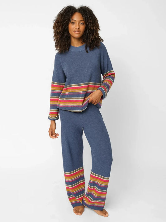 Cotton Lounge & Go Set - Washed Navy-view 1