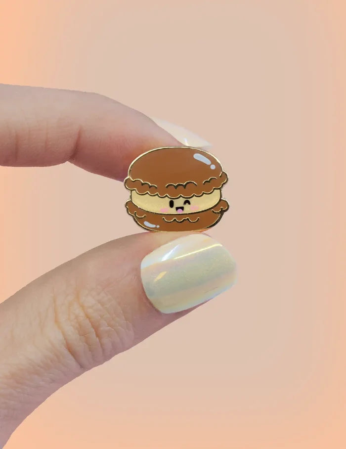 Macaron enamel pin