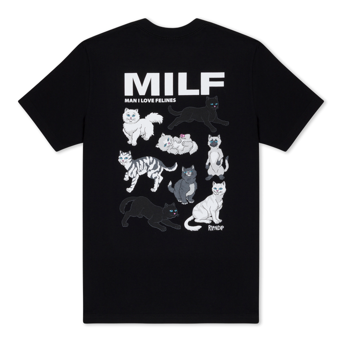 RIPNDIP Man I Love Felines Tee (Black)