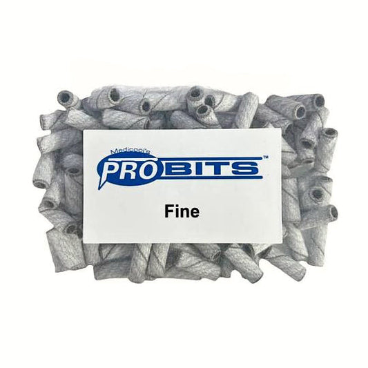 Medicool Mini White Sanding Bands and Mandrel Bundle 3/32 - Fine Grit 100ct