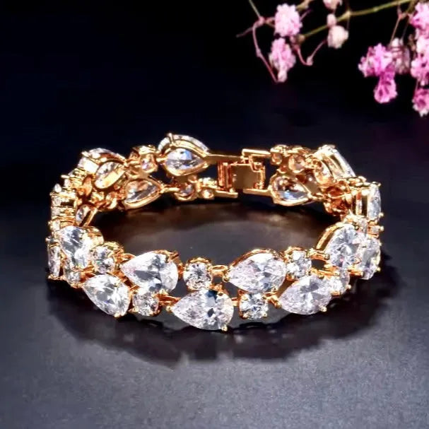 Wedding Jewelry - Cubic Zirconia Bridal Bracelet - More Colors